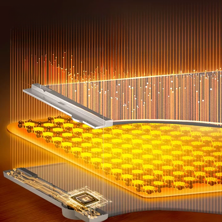 Coperta Riscaldante in Cristallo di Carbonio