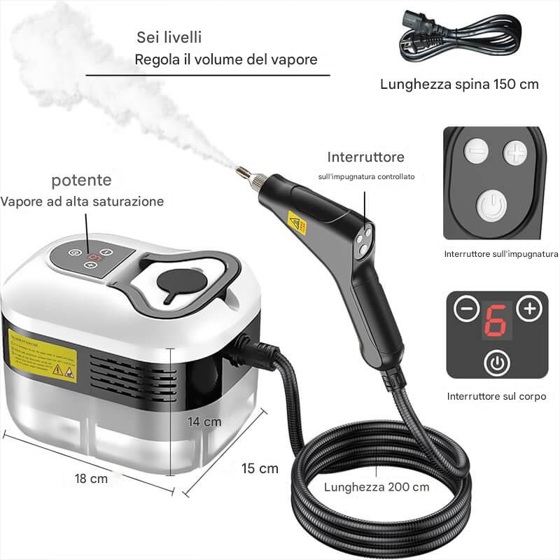 Pulitore a Vapore ad Alta Pressione 2500W